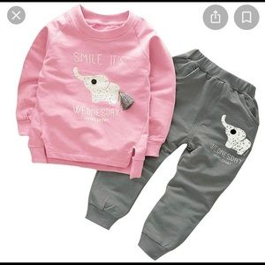 Girl’s BomDeals Cute Soft Elephant Outfit Size-2T